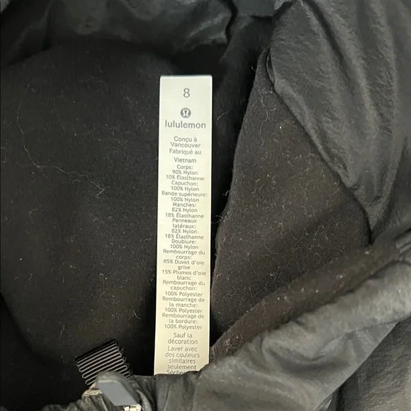 Lululemon Black Down for it All Jacket - Picture 2 of 6